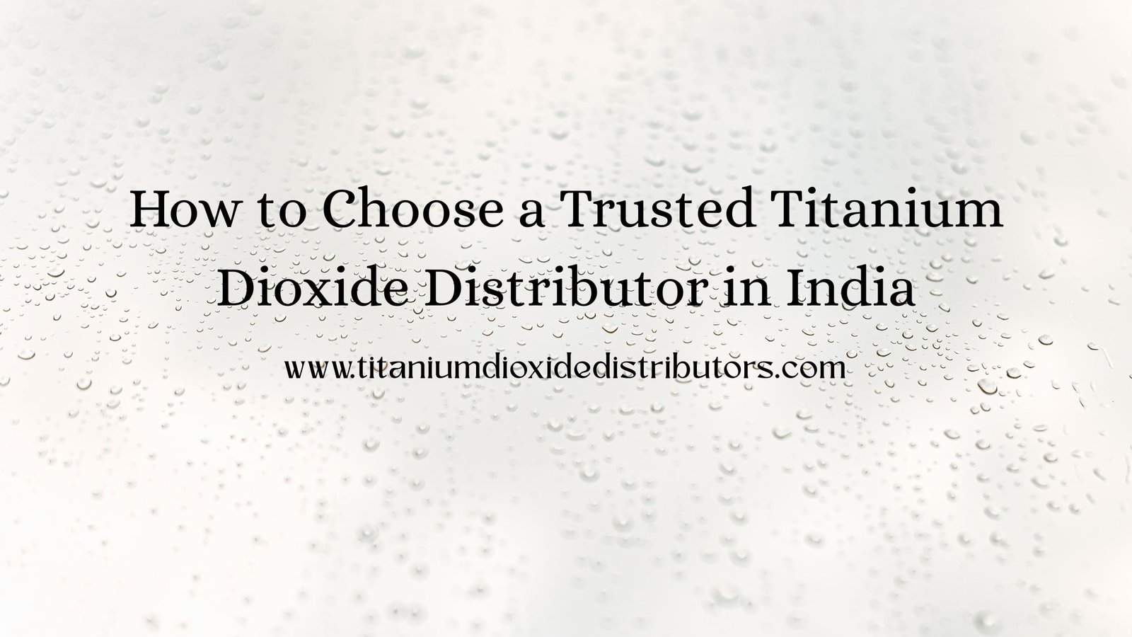 Titanium Dioxide Distributor