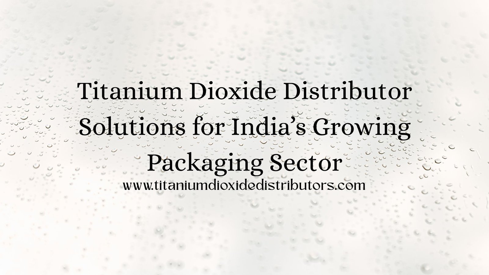 Titanium Dioxide Distributor