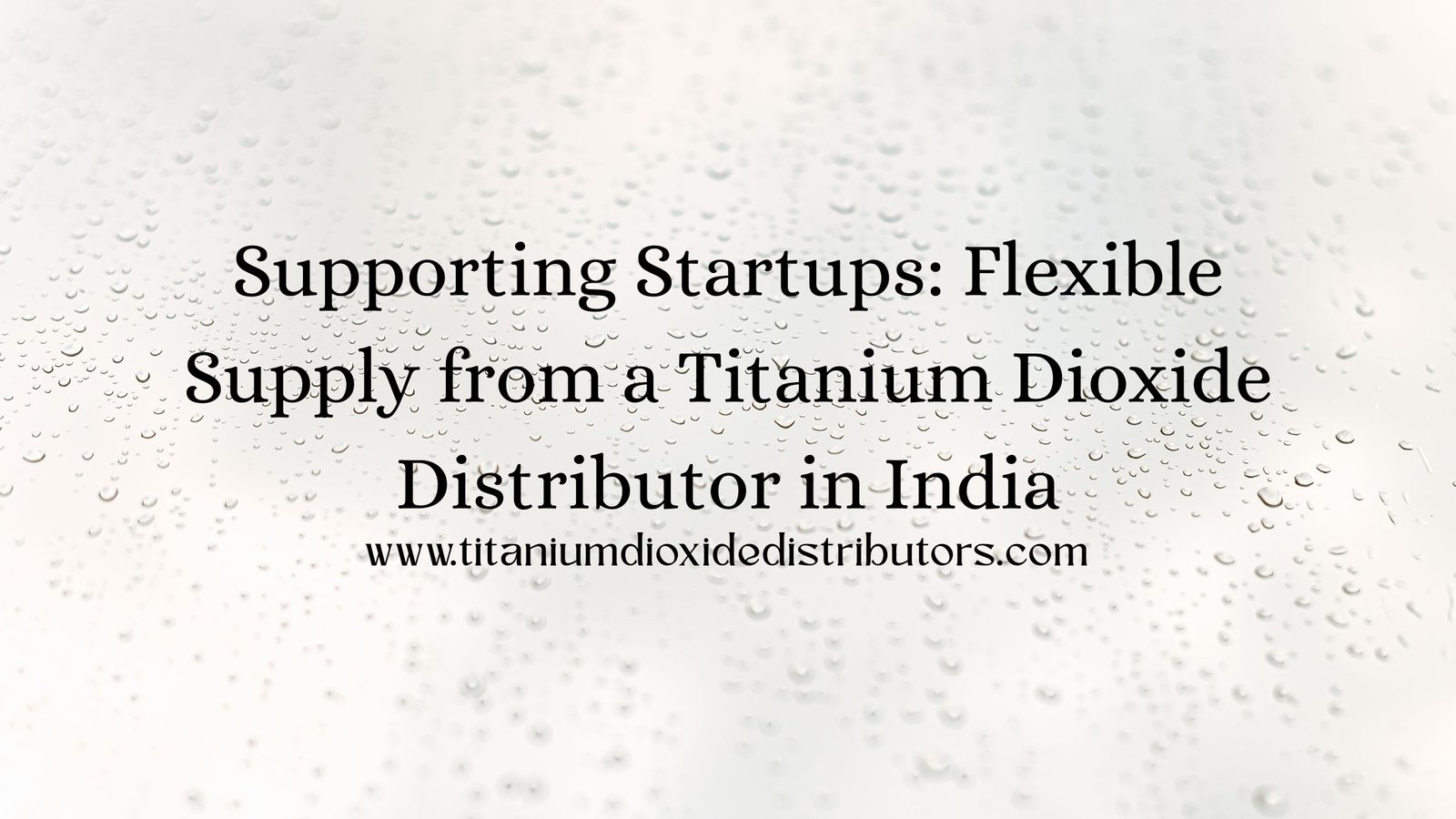 Titanium Dioxide Distributor