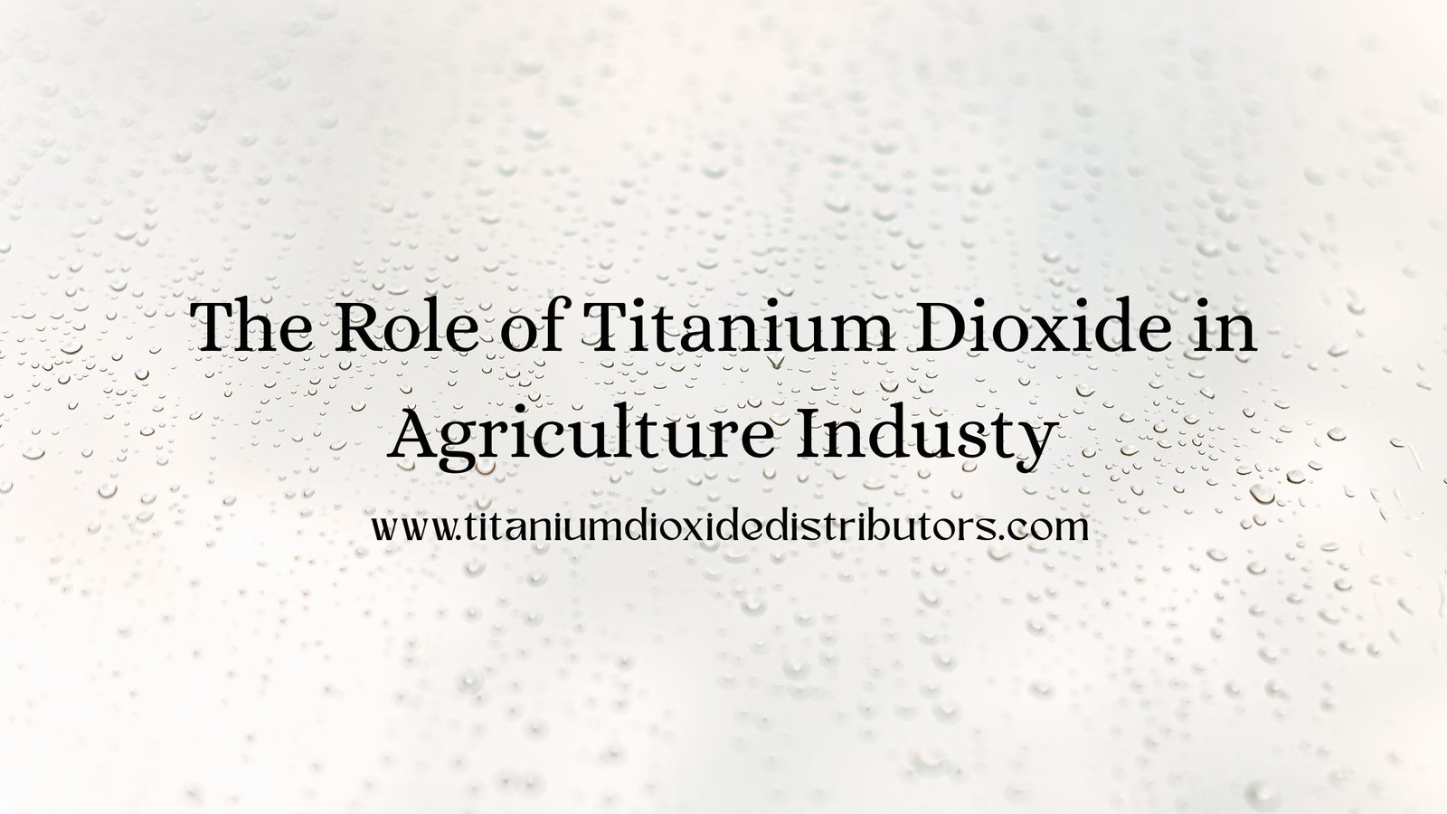 Titanium Dioxide Distributor